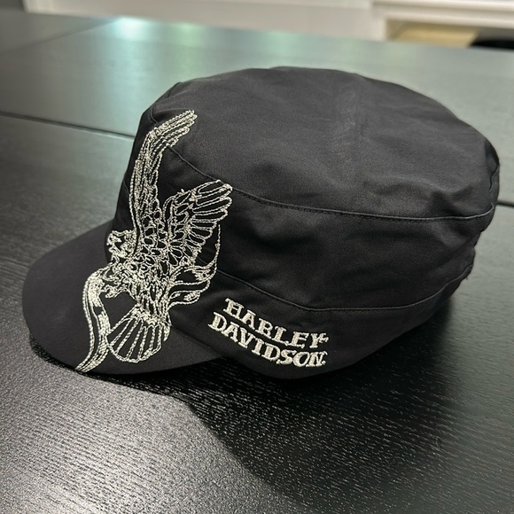 Harley-Davidson Embroidered Eagle Adjustable Painters Cap Hat - Picture 3 of 10